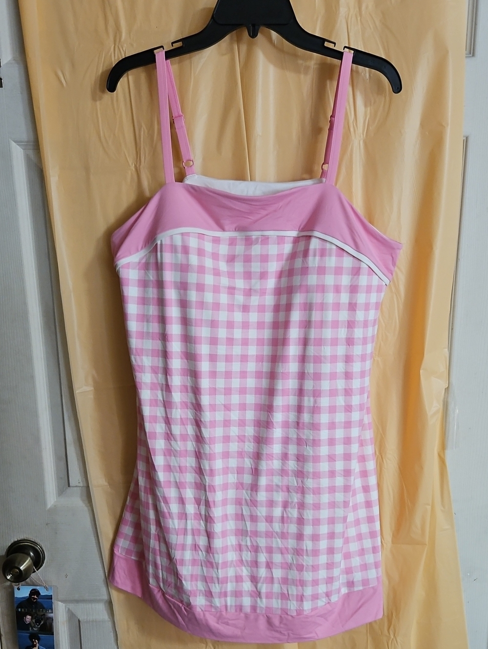 ALL IN MOTION PINK/WHITE GINGHAM ATHLETIC DRESS: NEW WITHOUT TAGS: SIZE 2X